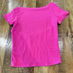 Urban Outfitters Uo Nadia Cap Sleeve Top In Pink
